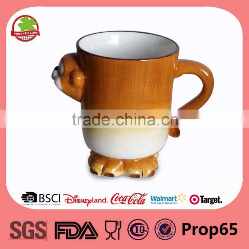 Ceramic Emboss 3D Animal Shape Coffee Mug