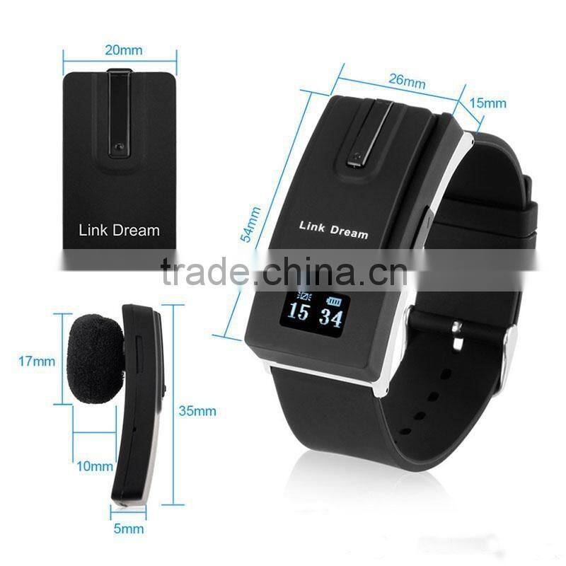 Bluetooth Headset Smart Watch Bracelet DLB-808 Separate Design earphone Call Reminder/Redial/Music Play for Android/ios Smartpho