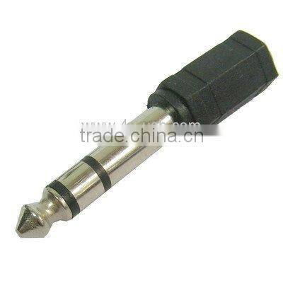 6.35mm Male to 3.5mm Stereo Jack Adaptor Socket Adapter