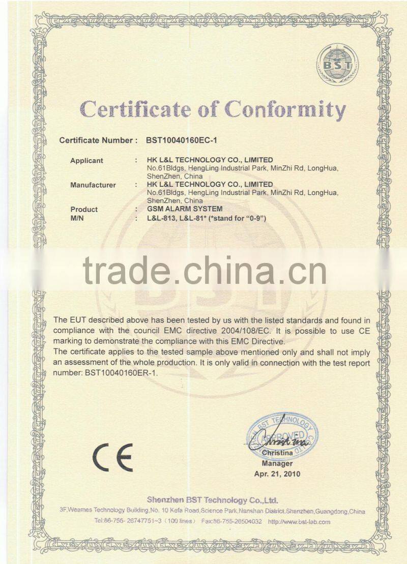 1 way relay output GSM wireless home burglar security alarm system with mobile APP remote control