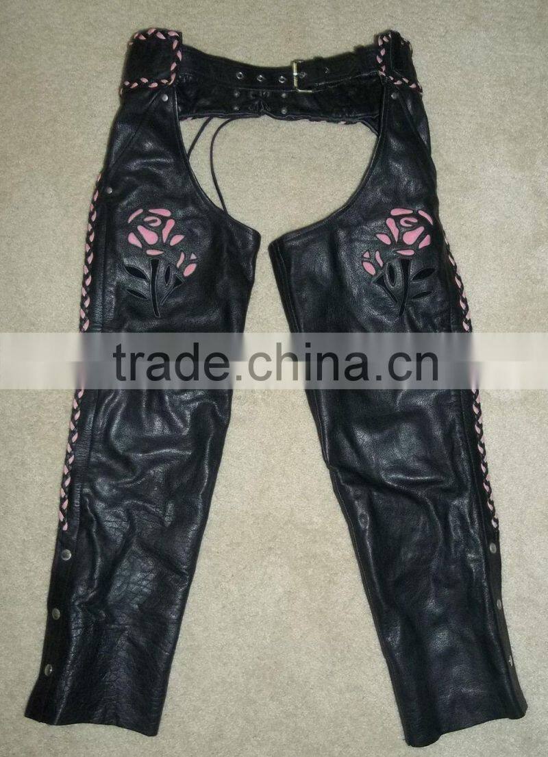 Motorcycle leather chap/Motorbike Leather chap/ Leather Chaps/WB-LC603