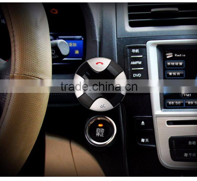 Free sample Wholesale Bluetooth FM transmitter Bluetooth Car Kit with hands-free and usb Car charger