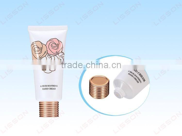 D35mm Hand Cream PE Tube with Eletrified Aluminum Cap