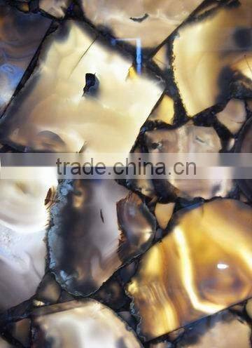 Uruguay blue agate semiprecious