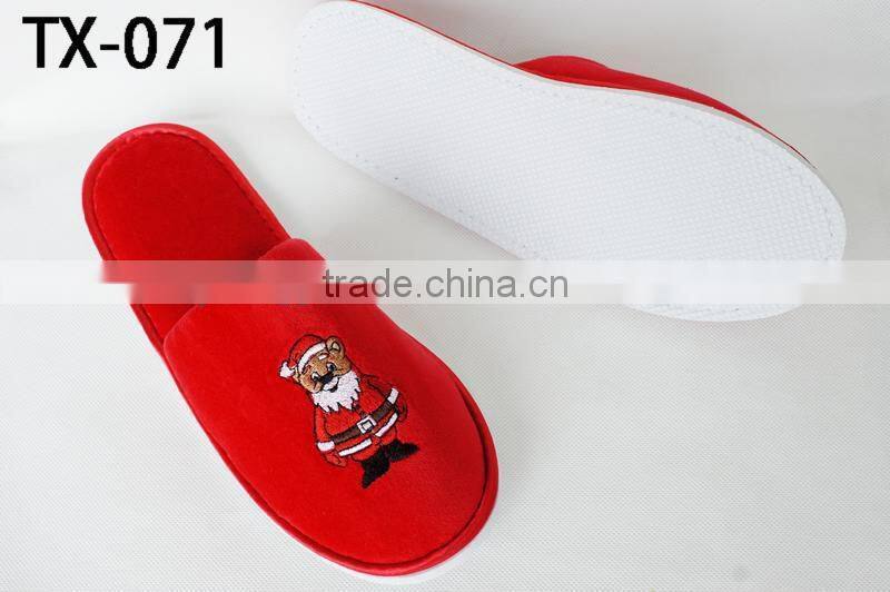 2015 high quality cute cotton cartoon hotel slippers for kids