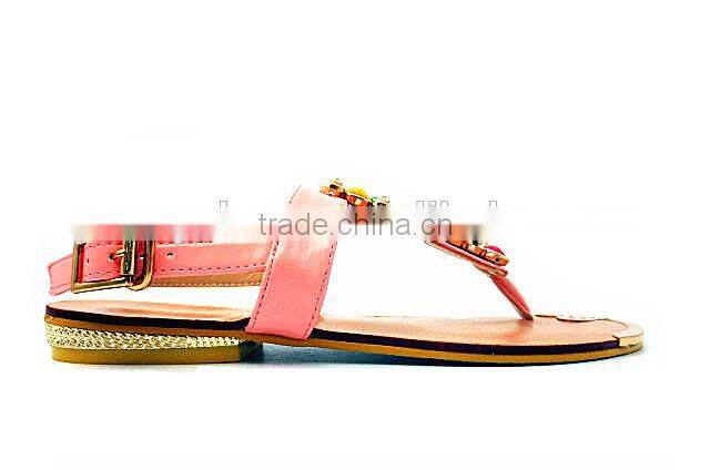 fashion lady fancy flat heel colorful slippers