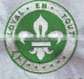 Wholesale round shape cartoon embroidery badge,custom embroidery patch for garment