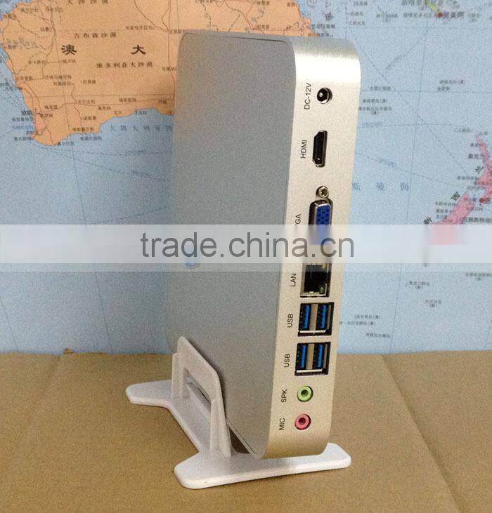 Fanless Mini PC with i3 4010u Core 2G RAM 1TB HDD 300M WIFI Bluetooth Home Gaming 4K HD Streaming PC