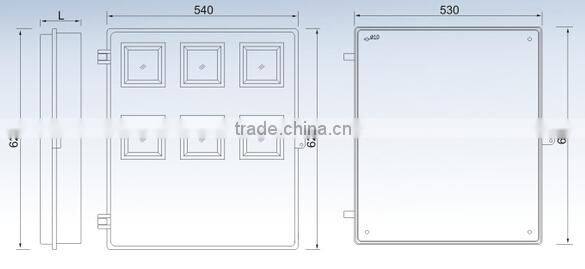 SAIP/SAIPWELL New Product Indoor Hdd Enclosure Plastic Water Meter Box Manhole Cover