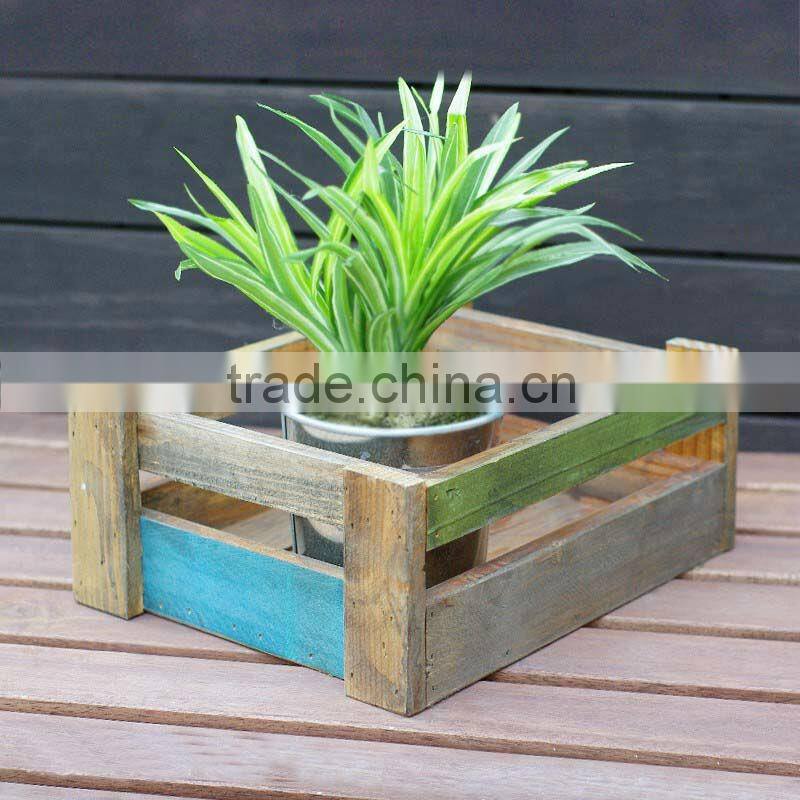 Shabby chic wood tool box for gardening