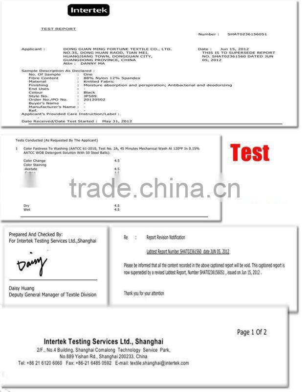 The cheapest 92% polyester 8% spandex knitted fabric