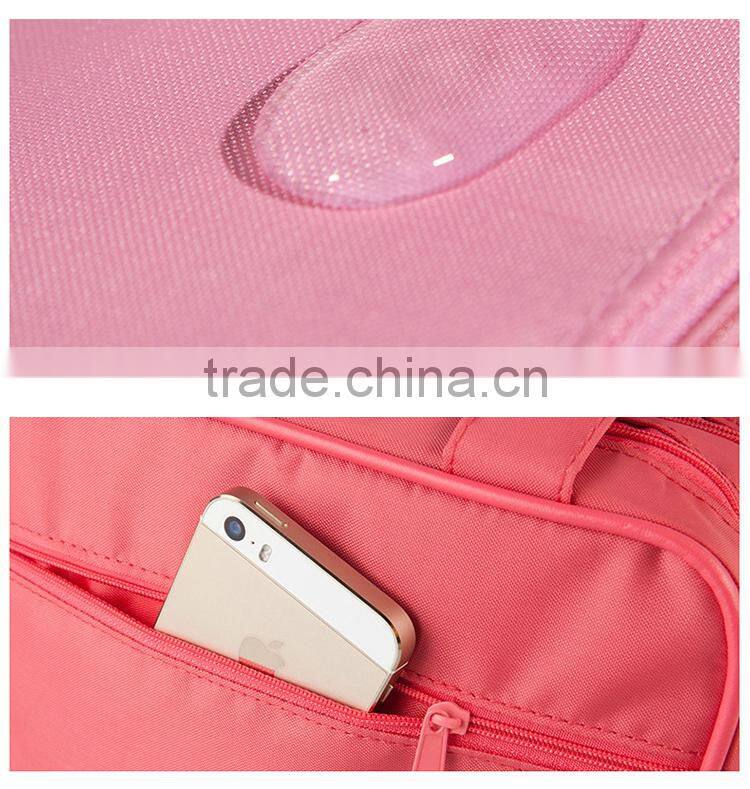 2014 NEW! Dual zippers pouch organizer for clothes and cosmetics