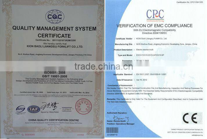 material handling equipment and warehouse equipmnt Full Electric Stacker