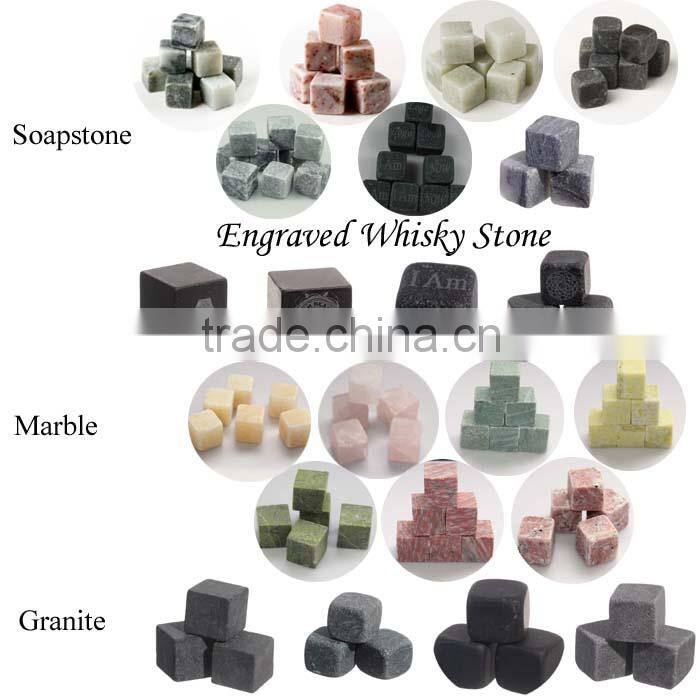 black whiskey stones factory supply ice cube stone whiskey stone for sale
