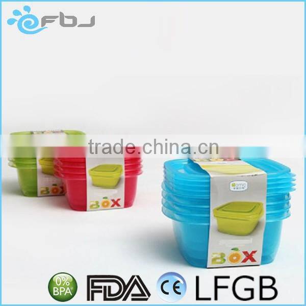 BPA free Plastic Stackable Lunch Box Meal Set