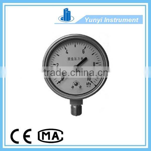 stainless steel hydraulic oil pressure gauges