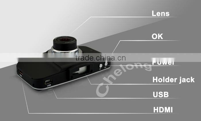 AC newest 3 inch Built in G-sensor and SOS x3000 car dvr+ +super full hd 1080P H.264+Ambarella A7LA30 h.264 car dvr