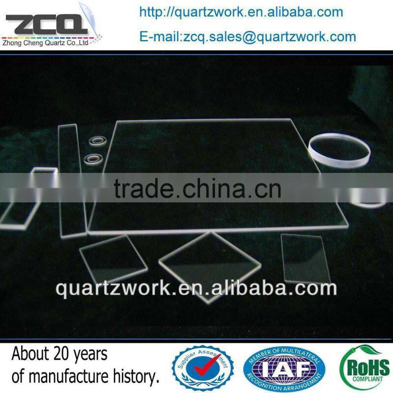 Synthetic fused silica 2" thick plate glass fused silica price