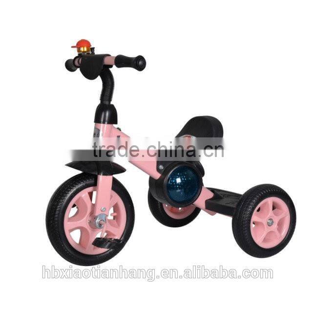 Multi-function cheap baby pedal tricycle / EVA wheel kids tricycle with light