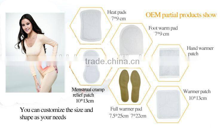 China Supplier Disposable Heat Warm Patch For Medical Use