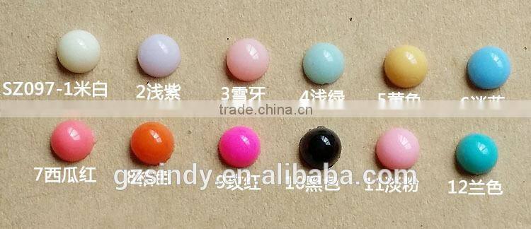 3D Nail Art Resins Nail Decorations DIY Glitter Charm Care Nail Tools 4mm Candy Color Resin Stone ZX:TG539