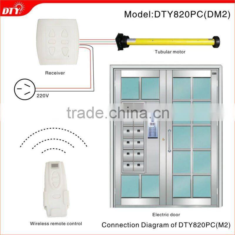 Dual DC tubular motor wireless remote control
