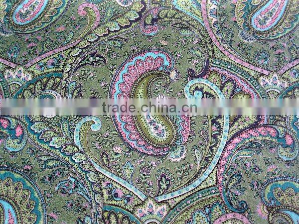 100% cotton printed velvet fabric for bedding