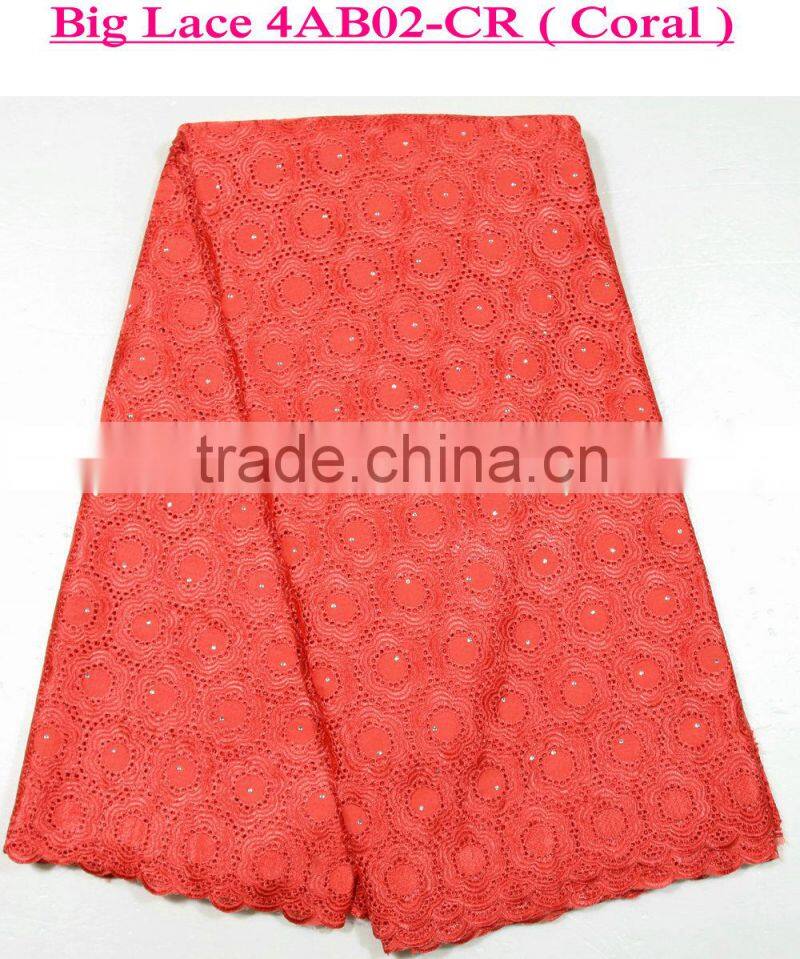 2015 wholesale high quality polish lace swiss voile lace for garment