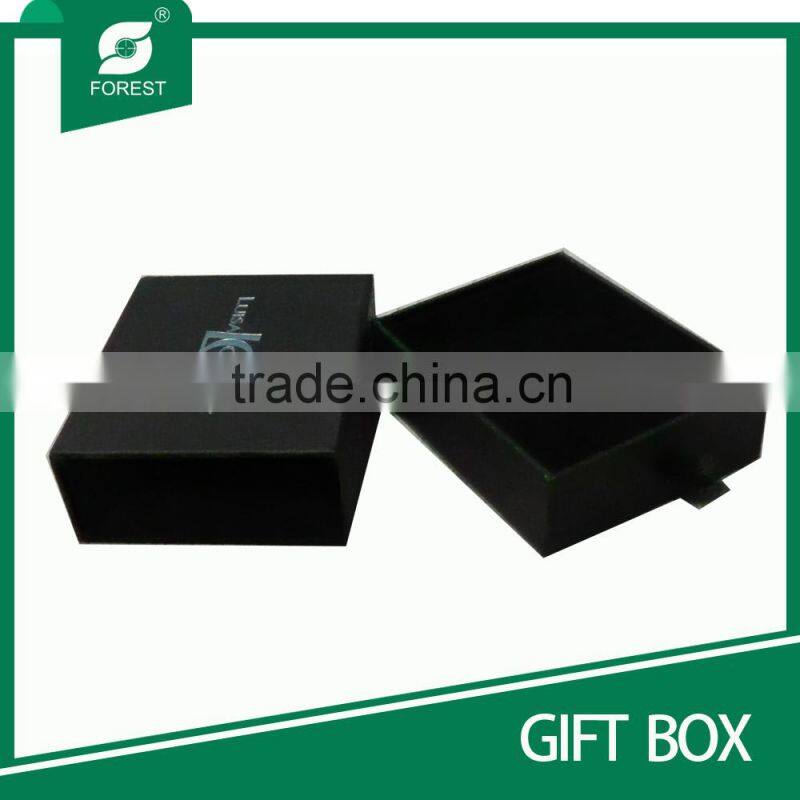 BLACK RIGID BOX WITH DRAWER
