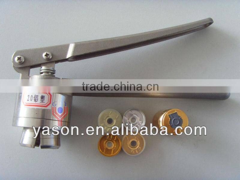 Stainless steel Manual flip top vial crimper 20mm vial crimper vial flip off cap Crimper for flip off cap and tear off cap