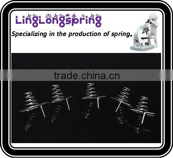 Plastic stamping spring battey contact parts