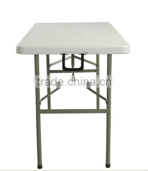 4 feet adjustable height folding table ,outdoor plastic table