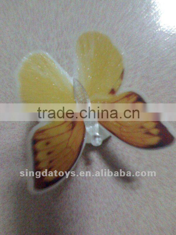 Blue with light toys fiber optic butterflies on sticks