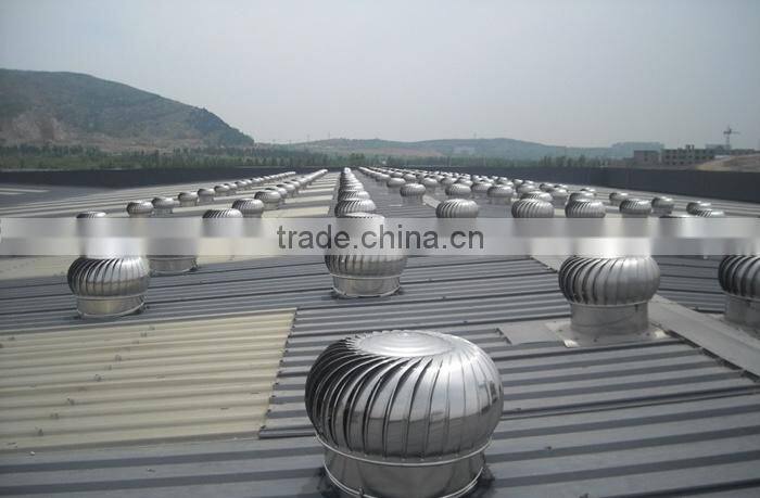 Stainless steel no power roof ventilation fan made in China
