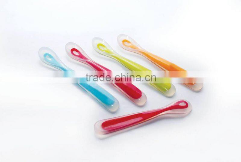 Food Grade Flexible silicone baby spoon
