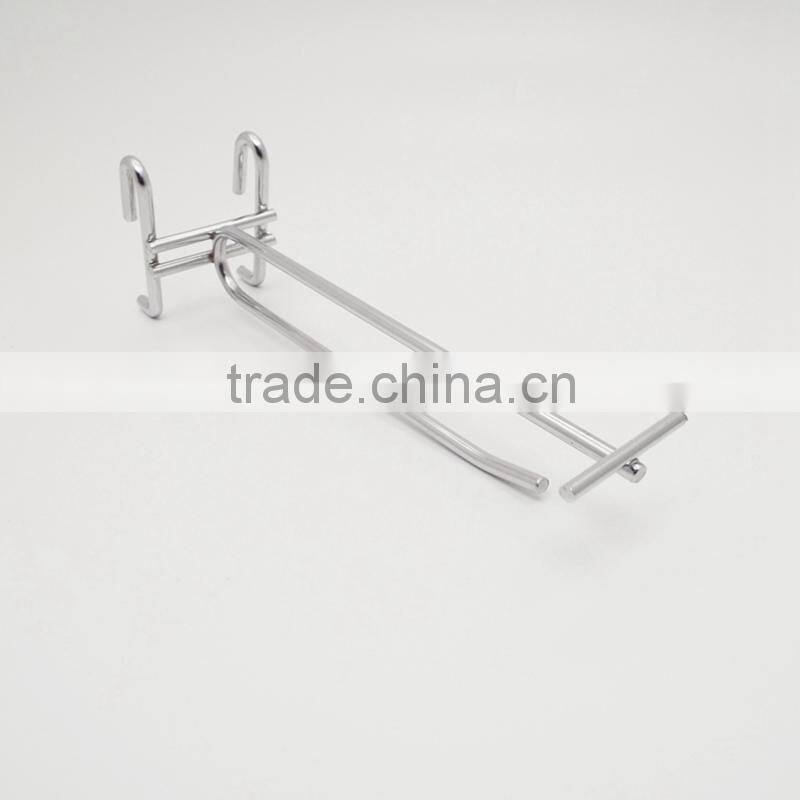 Hanging Mesh Rack Price Tag Hook Double Line Gridwall Wire Hook