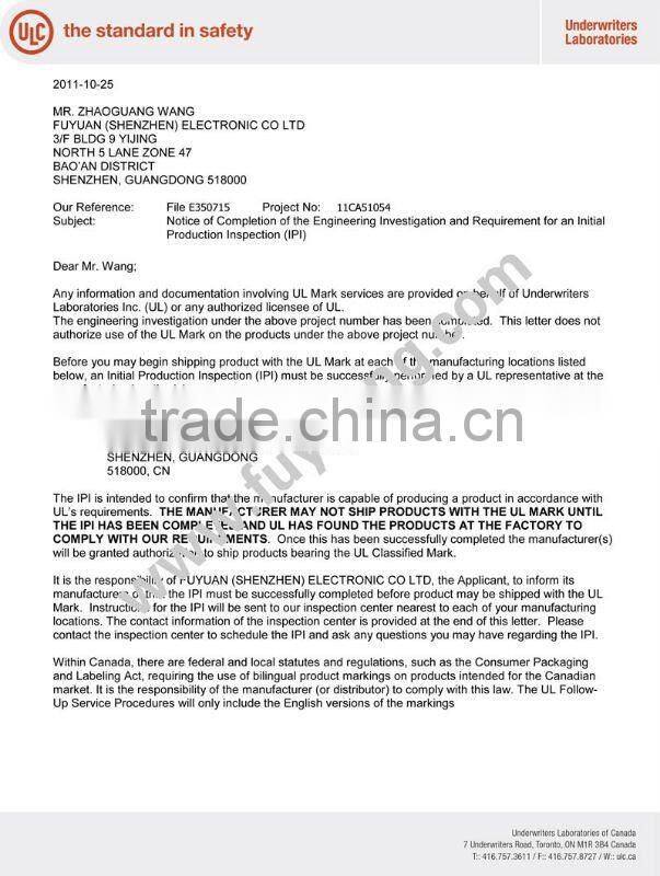 100-240V AC DC 5V 1A 1000mA USB Adapter with CE Korean plug