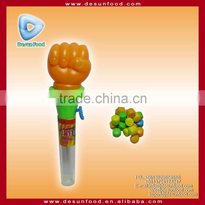 New design funny shooting Fist toy candy