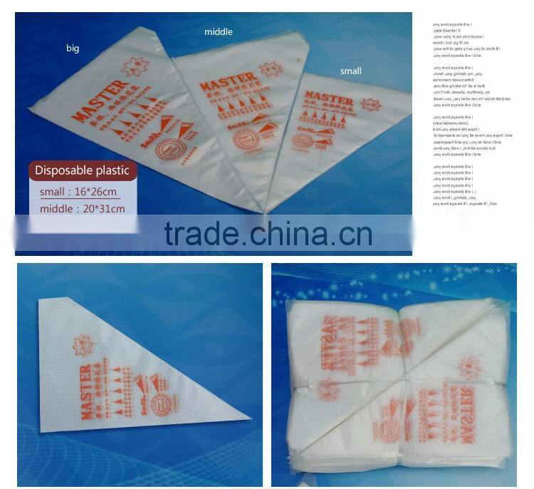 Dessert decorators disposable plastic cake tools cartoon piping bag