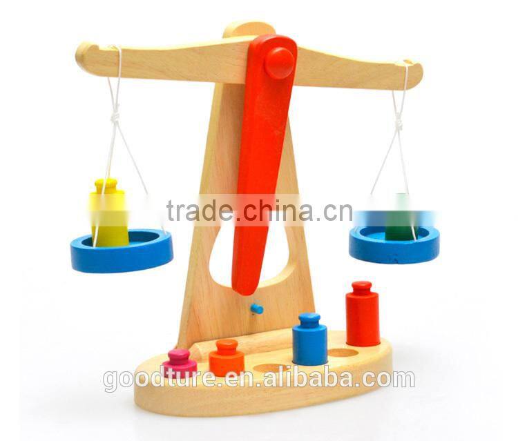 Wooden Balance Scale Kids Learning Toy