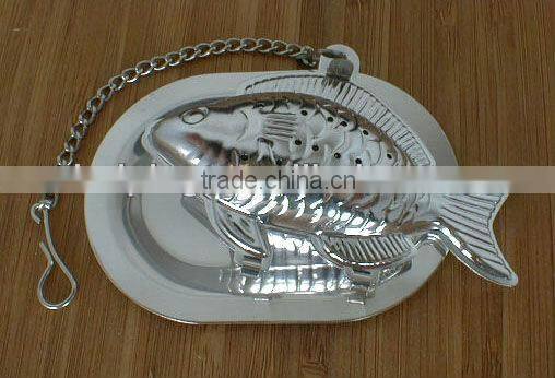 High quality animal shape tea strainer with stainless steel plating