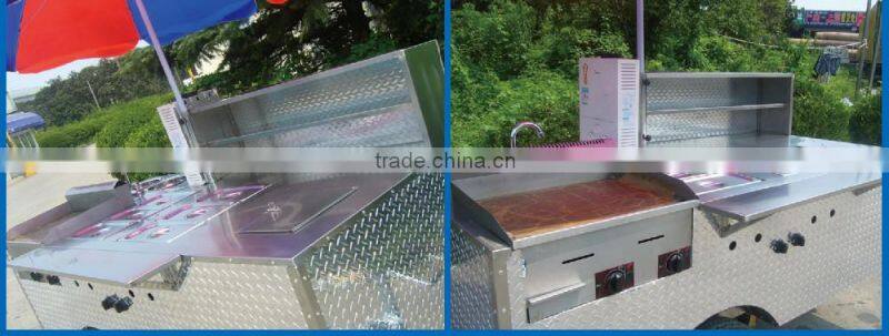 HD-21 fiber glass hot dog cart pearl pannel hot dog cart hot dog cart for USA standard