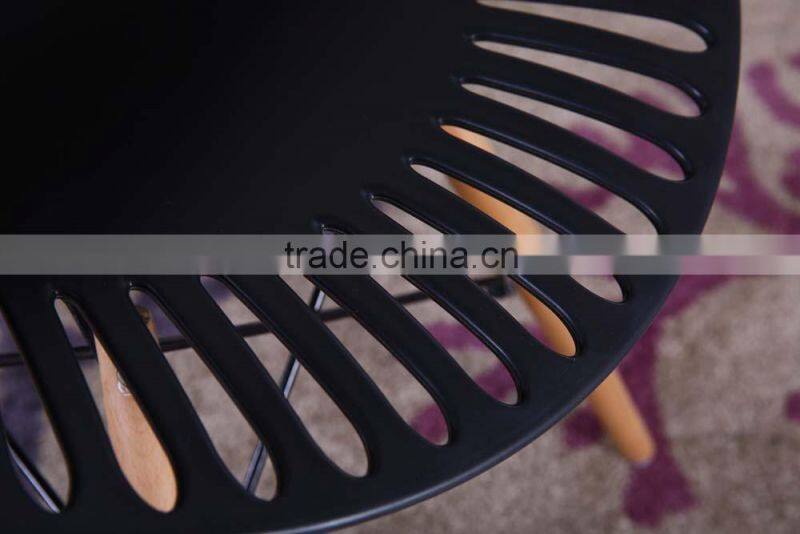 Wood legs side chairs dining room round plastic chair