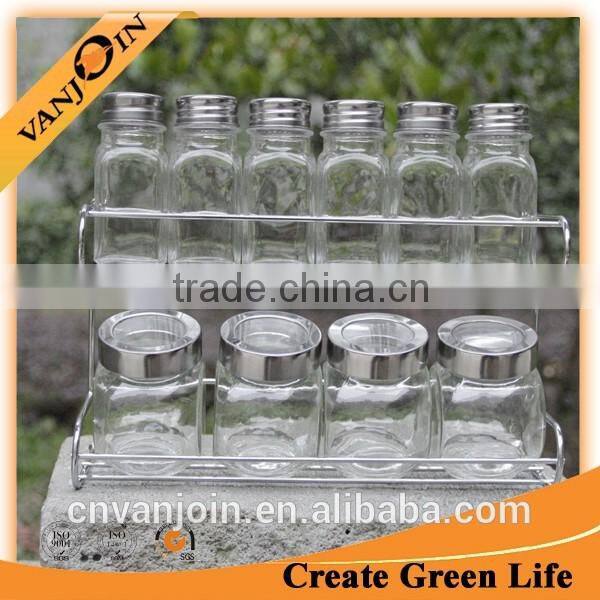 2-Tier Kitchen Cabinet Storage Iron Metal Stand Spice Holder