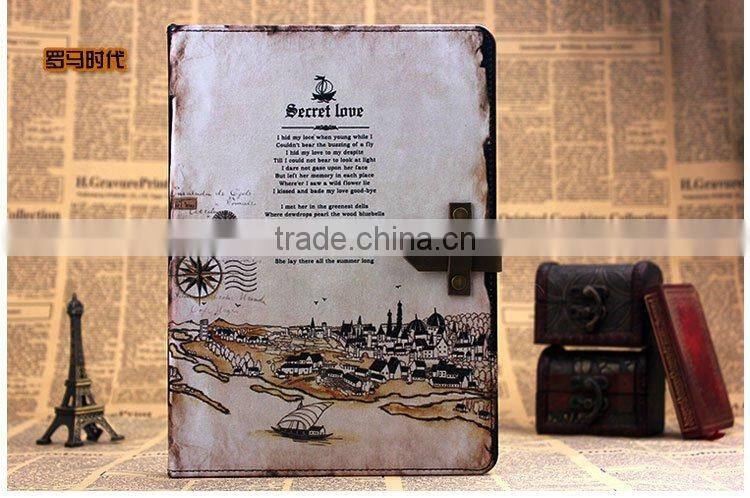 unique design for ipad air case ,British style book style case