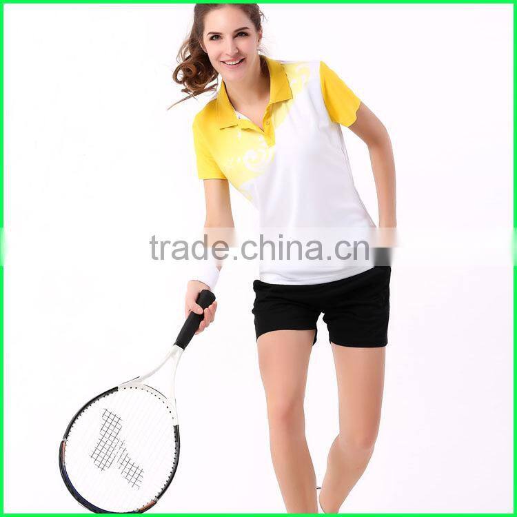 The lastest design tennis wear and mini table tennis set or lawn tennis sports wear and couples sport wear made in China