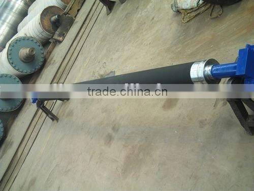chromed/rubber banana roll for paper rewinder machine