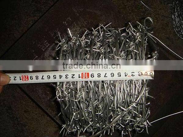ISO9001 factory galvanized barbed wire