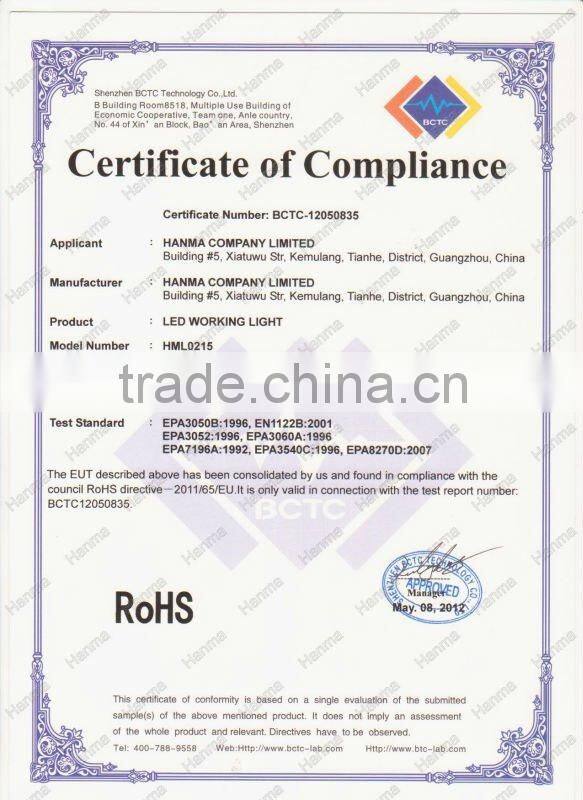 40W cree led work light of truck,SUV,ATV,Moto