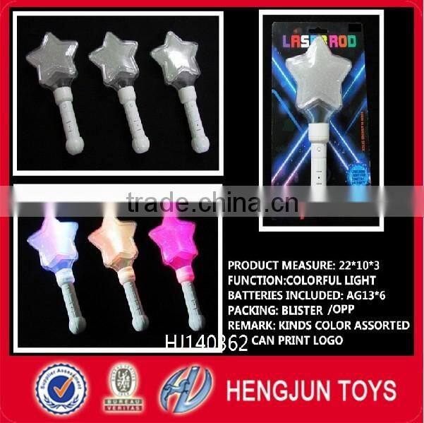 2015 hot item eco-friendly plastic star shape LED glow stick